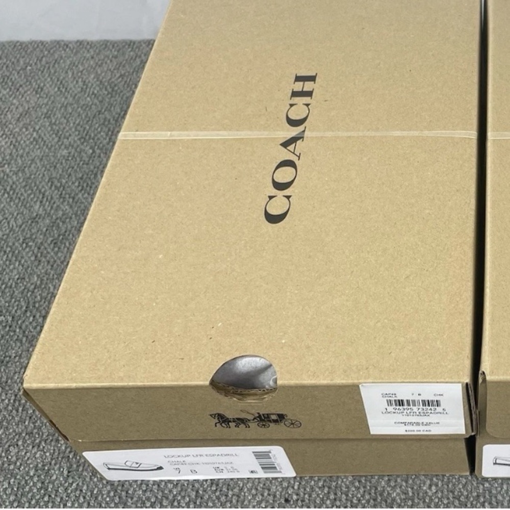 COACH CAP49 Women's Loafer Espadrille Chalk White EU 39.5 US 9 Brand New In Box - Picture 7 of 12